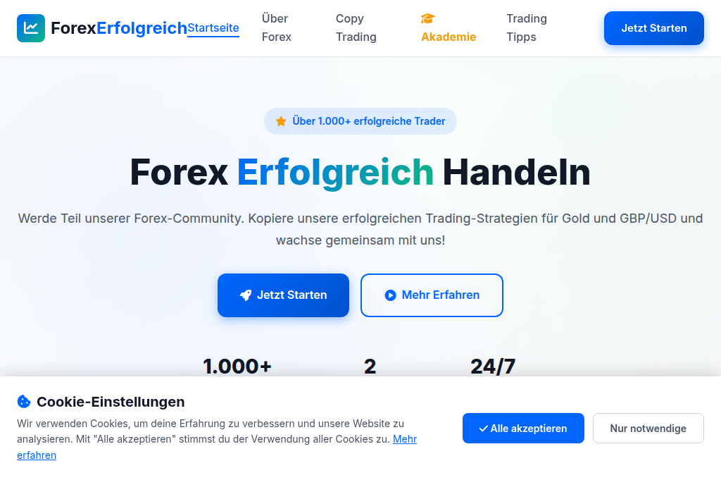 Screenshot of forexerfolgreich.de