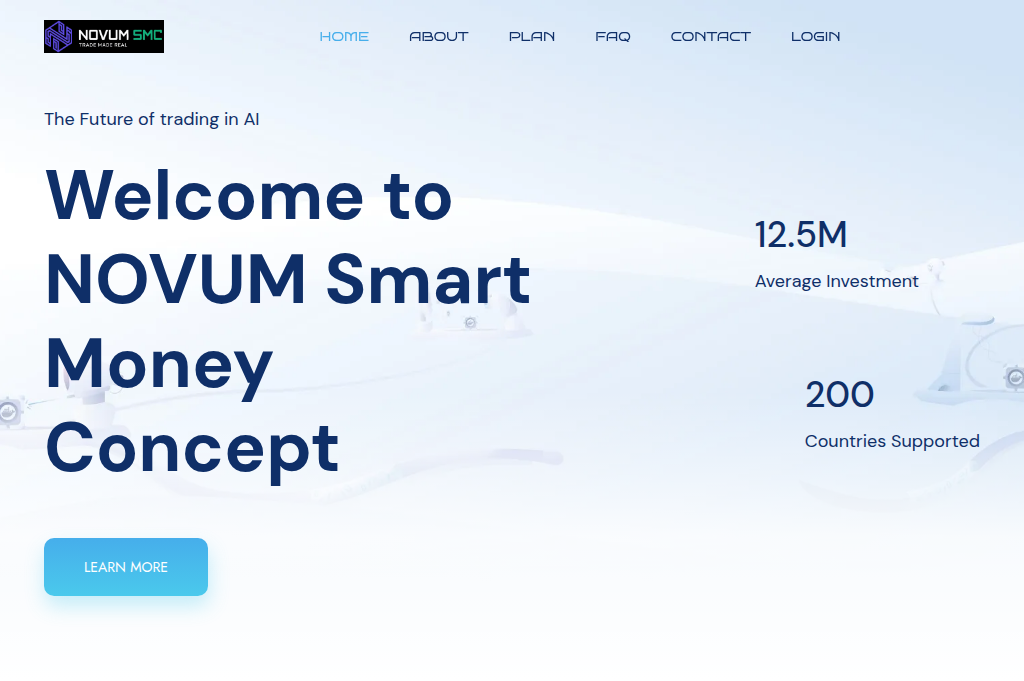 Screenshot of novumsmc.com