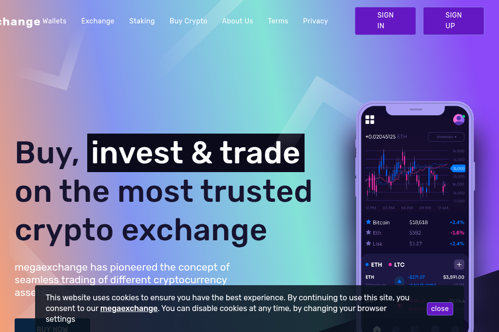 Screenshot of megaexchange.net