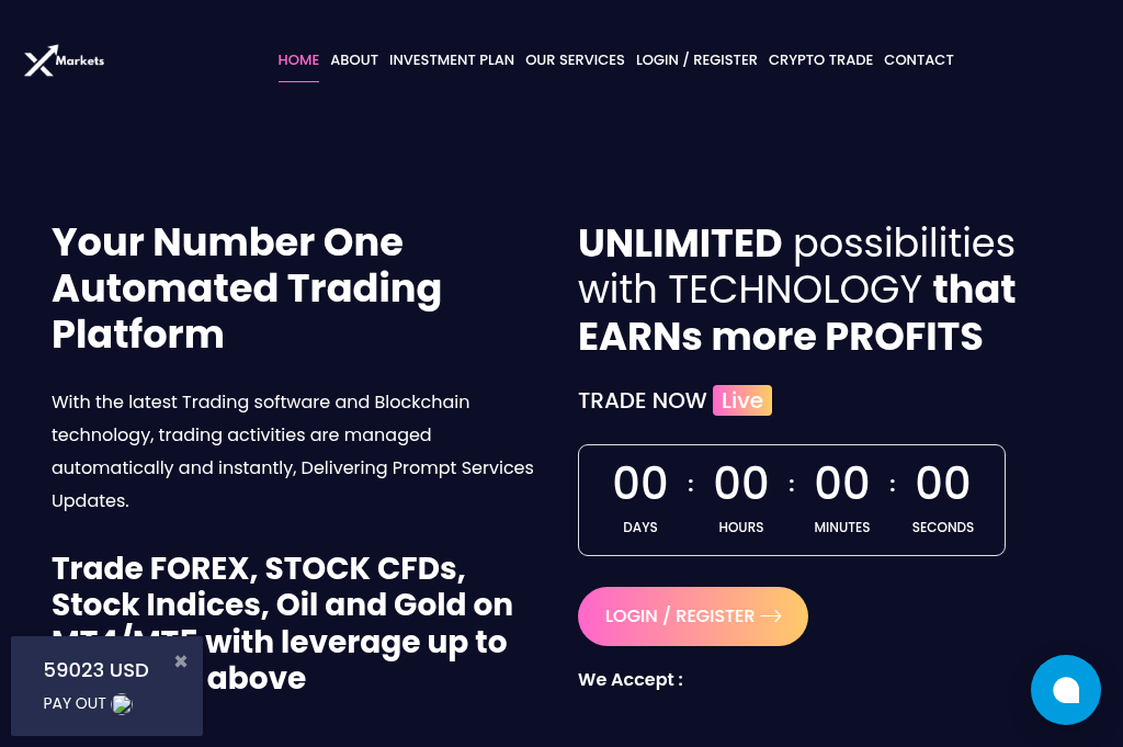 Screenshot of xmarket.top