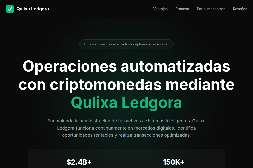 Screenshot of qulixa-ledgora.pro