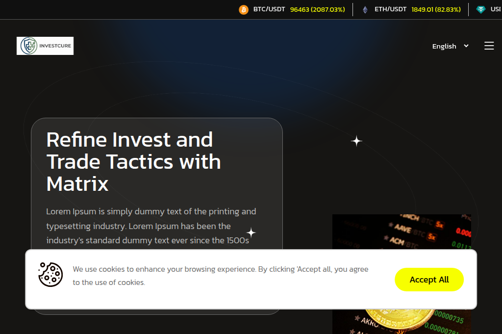 Screenshot of investcure.org