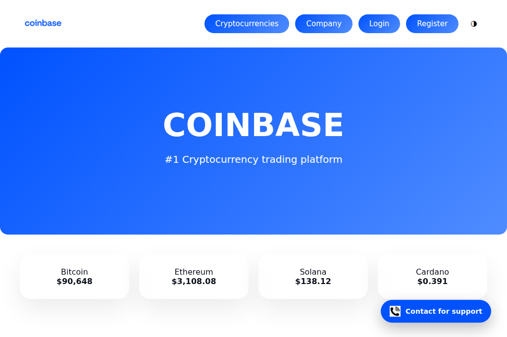 Screenshot of coin-dase.com