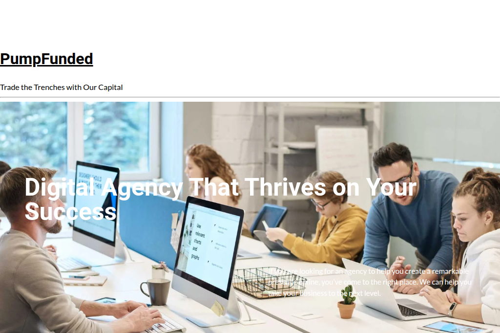 Screenshot of pumpfunded.org