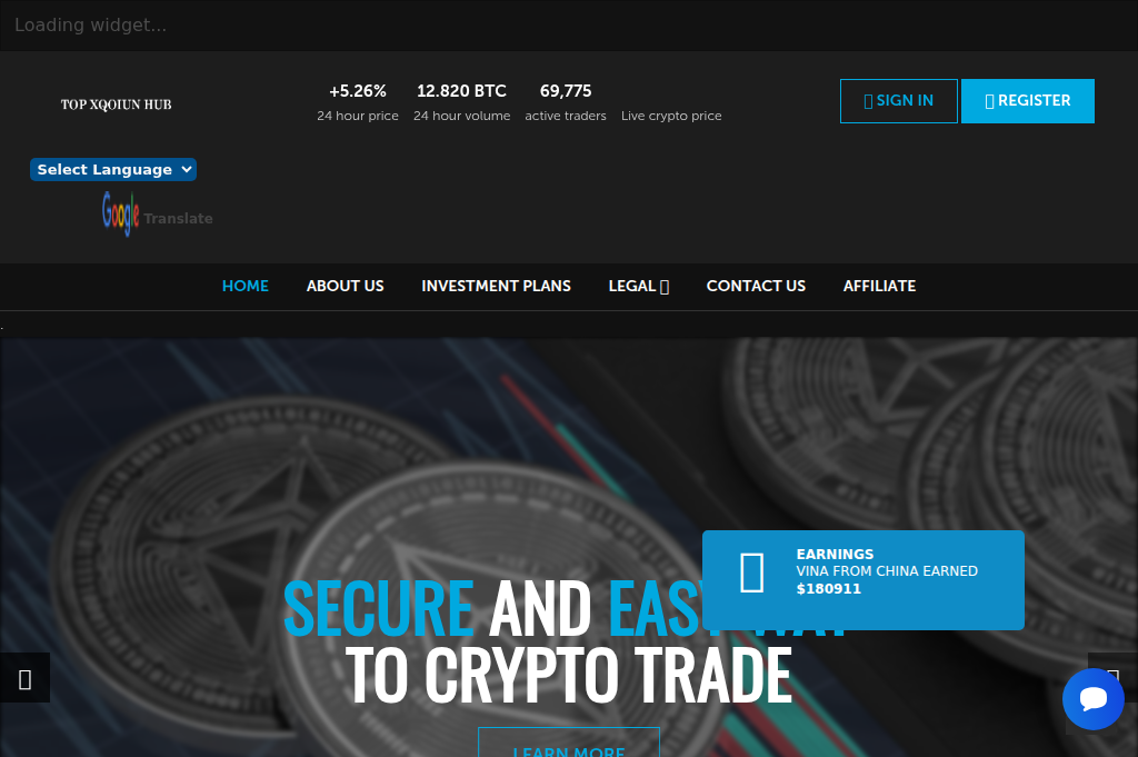 Screenshot of apexgrowxoption.com