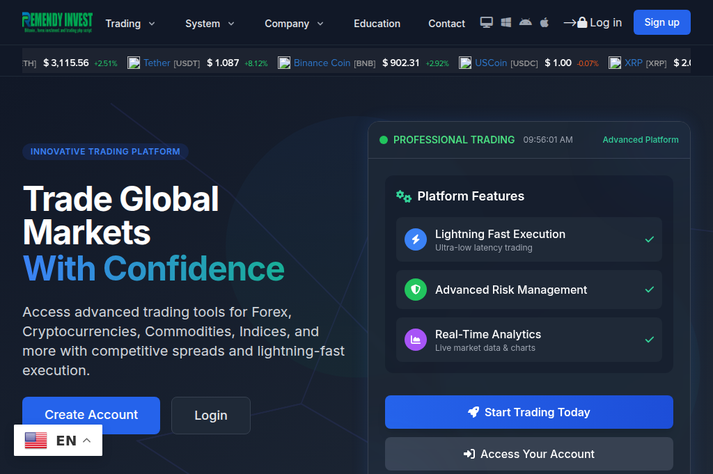 Screenshot of fmtfx.com