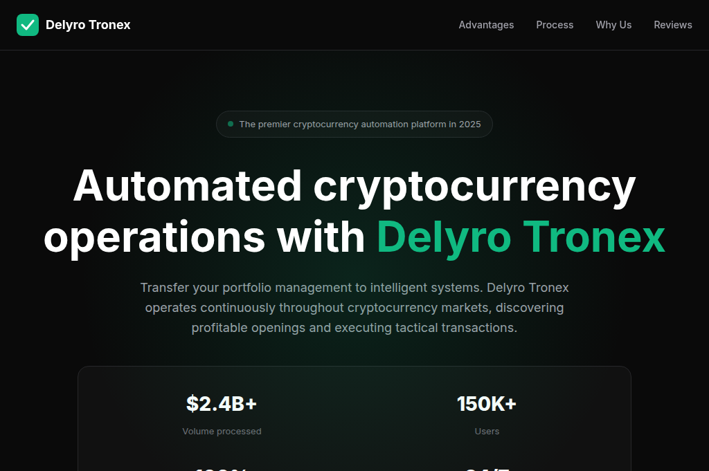 Screenshot of delyro-tronex.pro