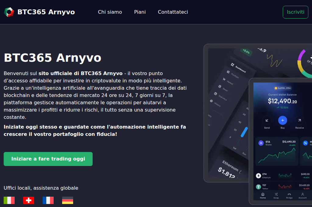 Screenshot of btc365arnyvo.it
