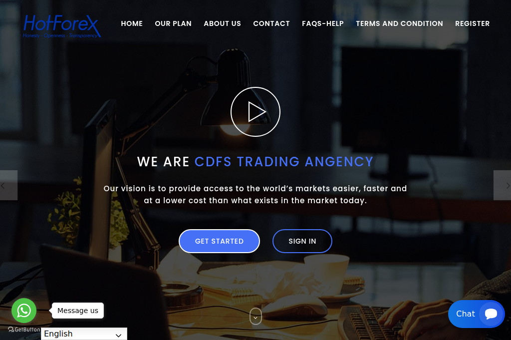 Screenshot of hotforextrading.net