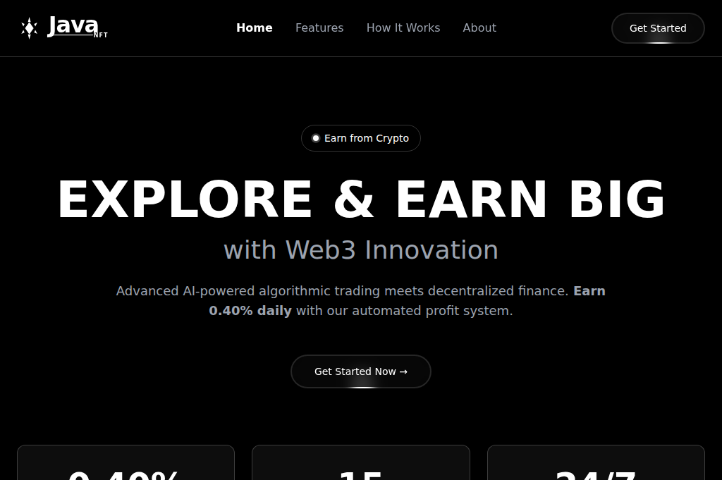 Screenshot of javanft.pro