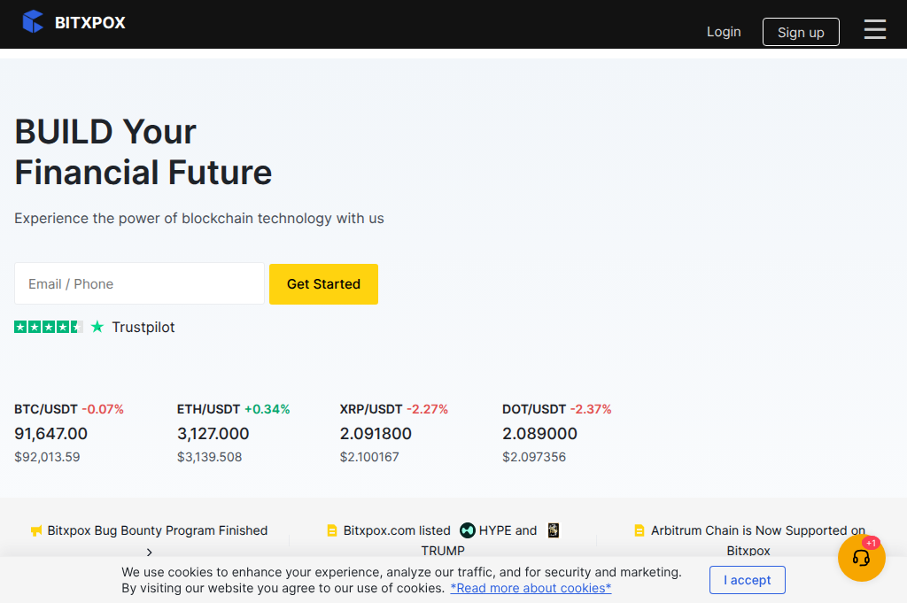 Screenshot of bitxpox.com