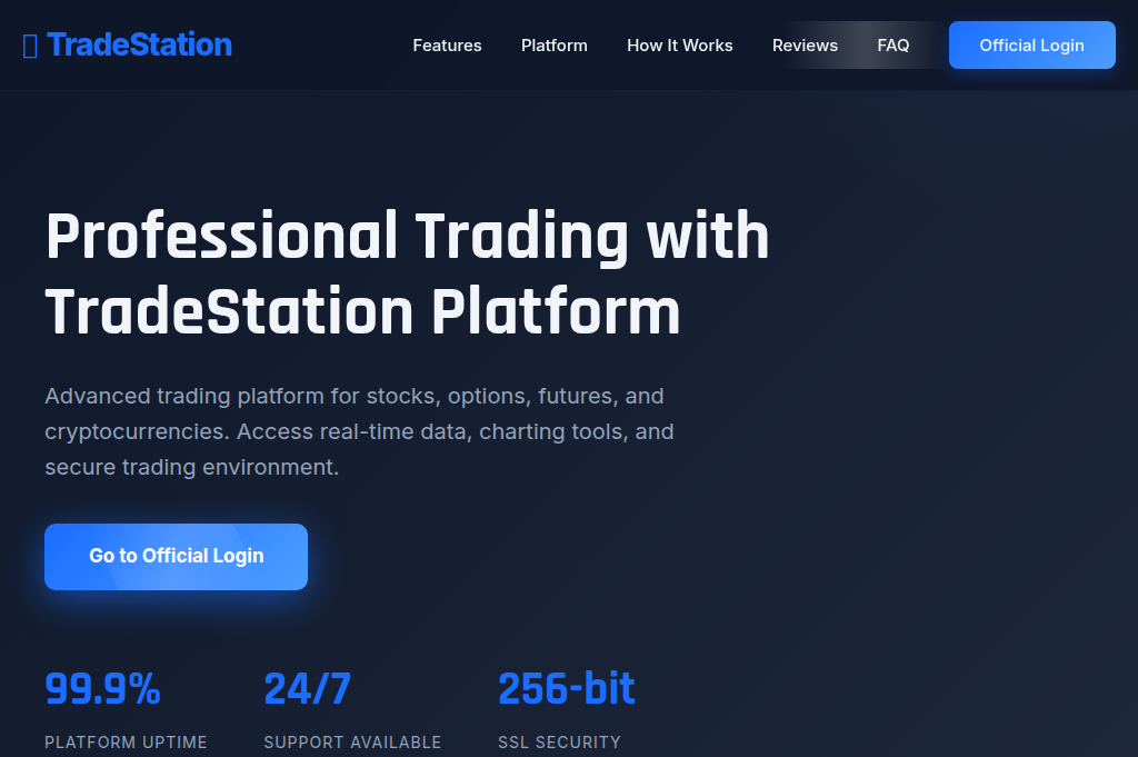 Screenshot of tradestation.co.com