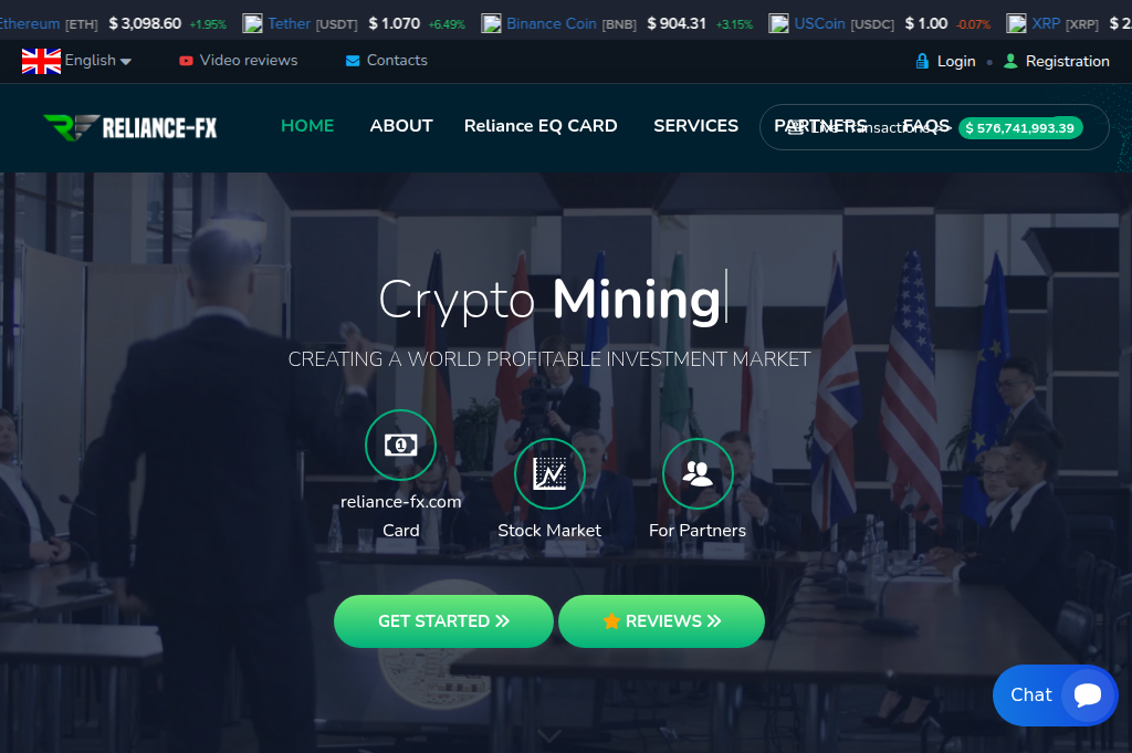 Screenshot of reliance-fx.biz