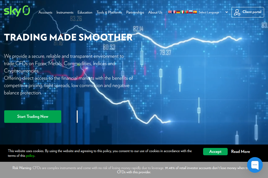 Screenshot of skyrocketfxt.live