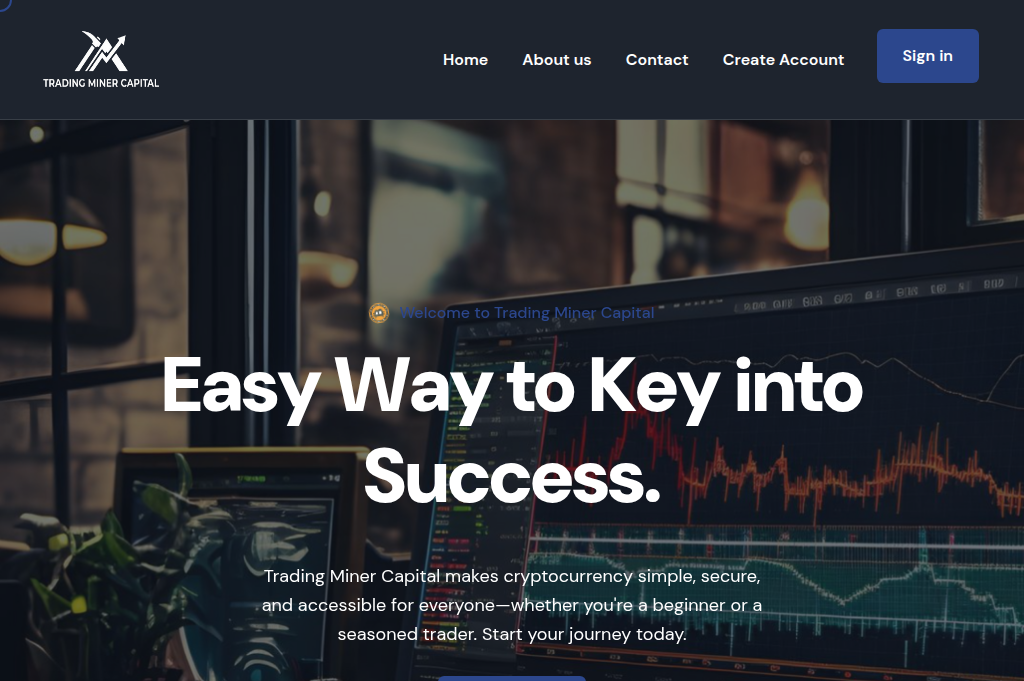 Screenshot of tradingminercapital.com