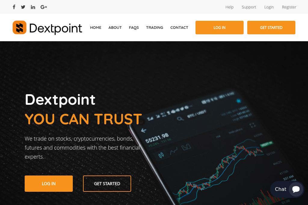 Screenshot of dextpoint.com