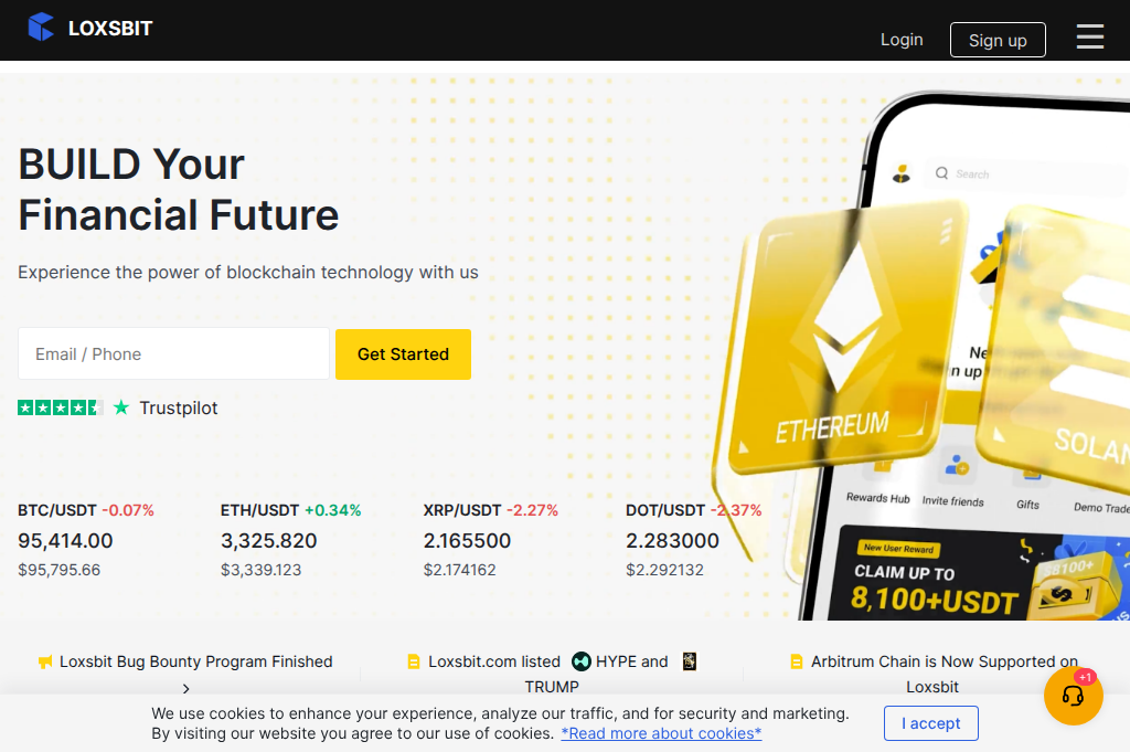 Screenshot of loxsbit.com
