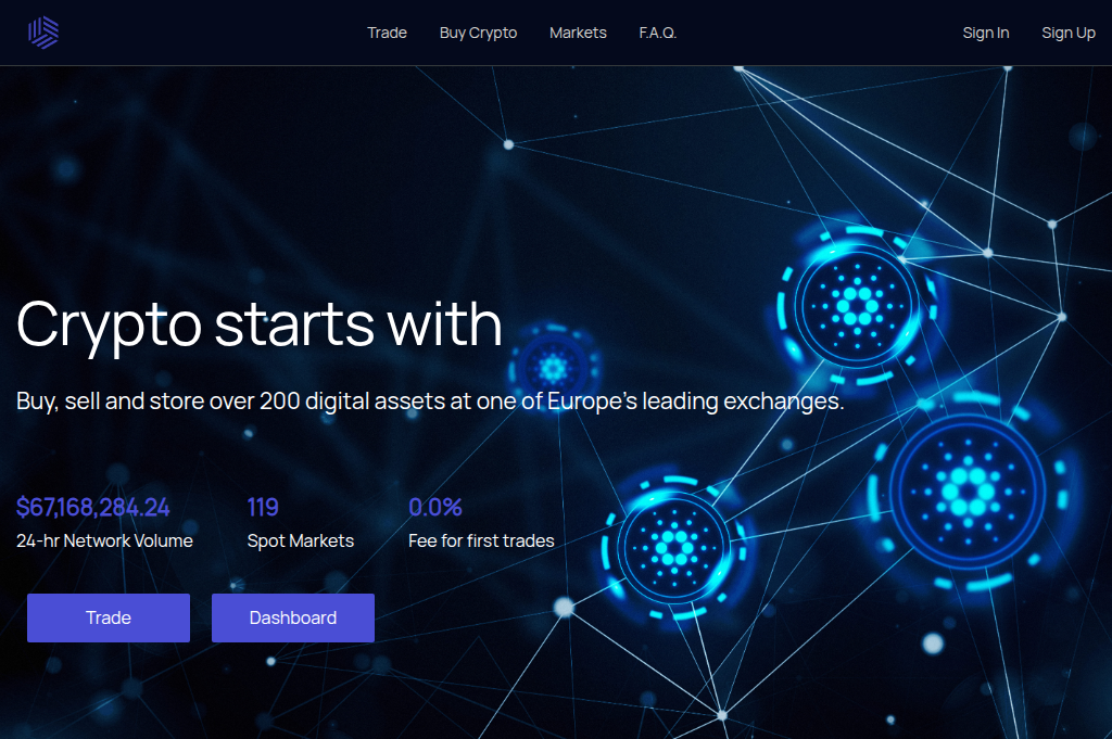 Screenshot of uphold-exchange.com