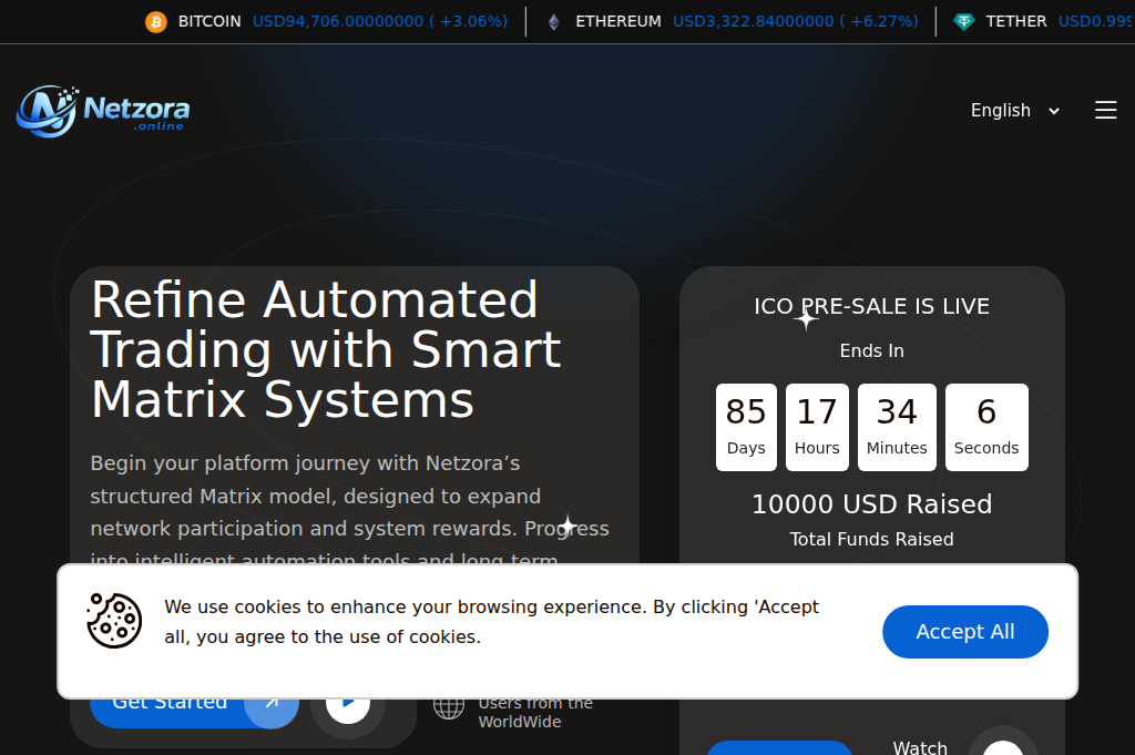 Screenshot of netzora.online