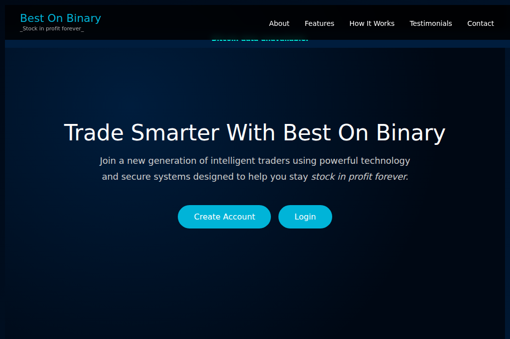 Screenshot of bestonbinary.online