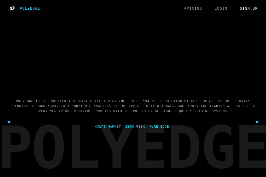 Screenshot of polyedge.trade