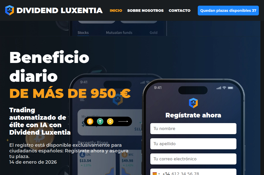 Screenshot of dividendluxentia-es.com
