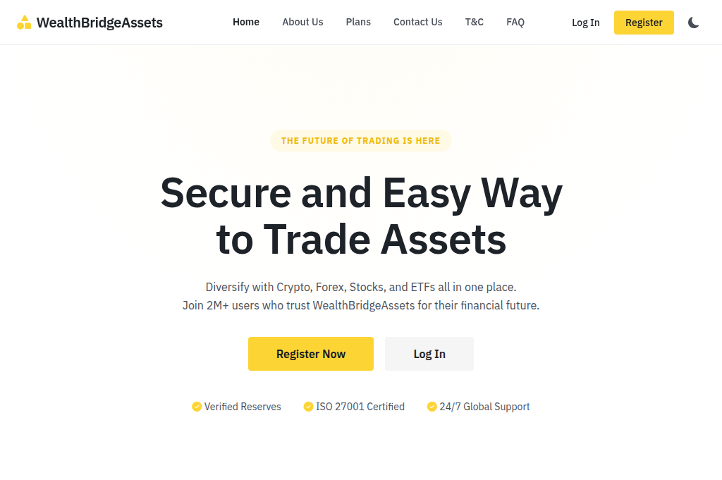 Screenshot of wealthbridgeassets.com