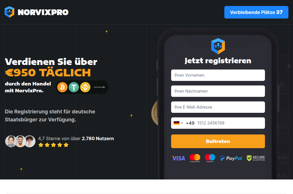 Screenshot of norvixpro.com