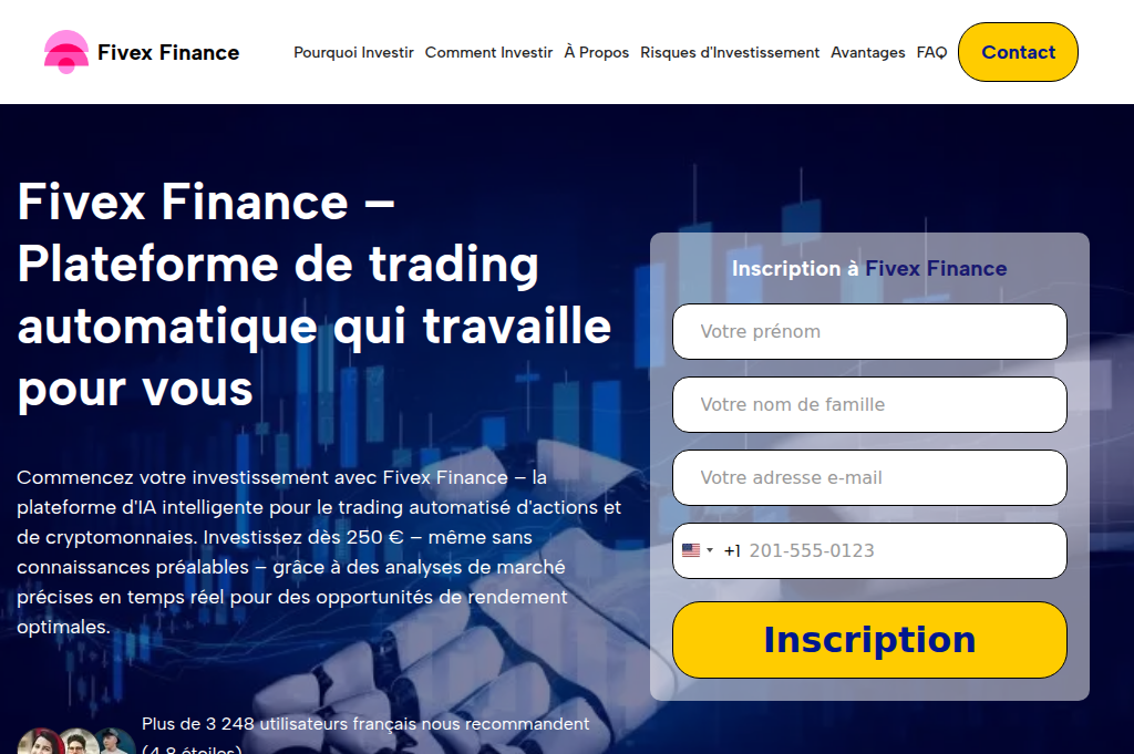 Screenshot of fivexfinance.net