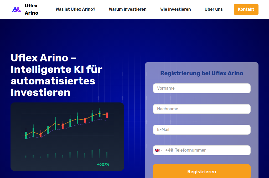 Screenshot of uflexarino.de