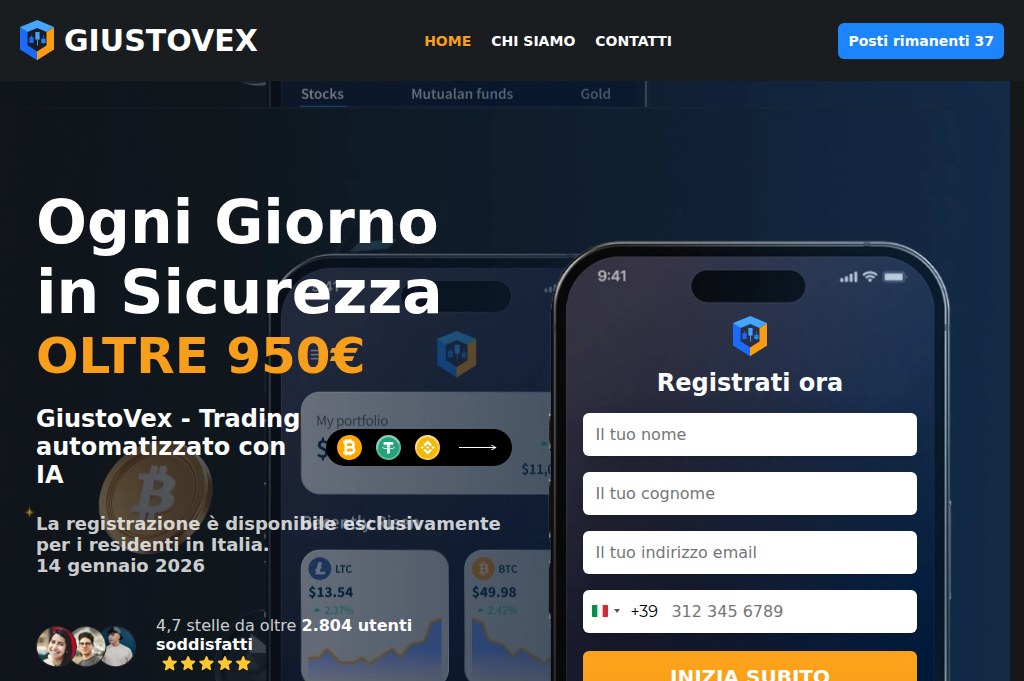 Screenshot of giustovex.net