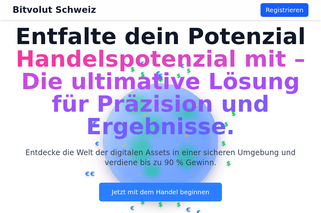 Screenshot of bitvolut-ch.com