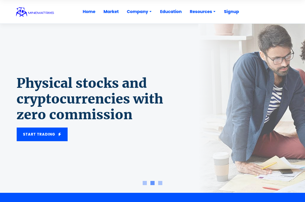 Screenshot of minematriixs.com