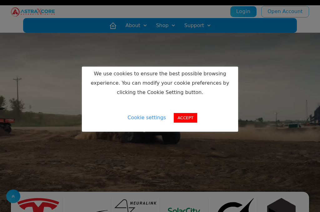 Screenshot of astraxcore.com