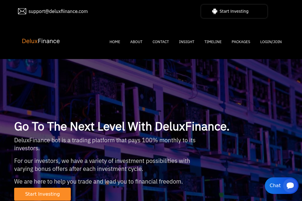 Screenshot of deluxfiinance.com
