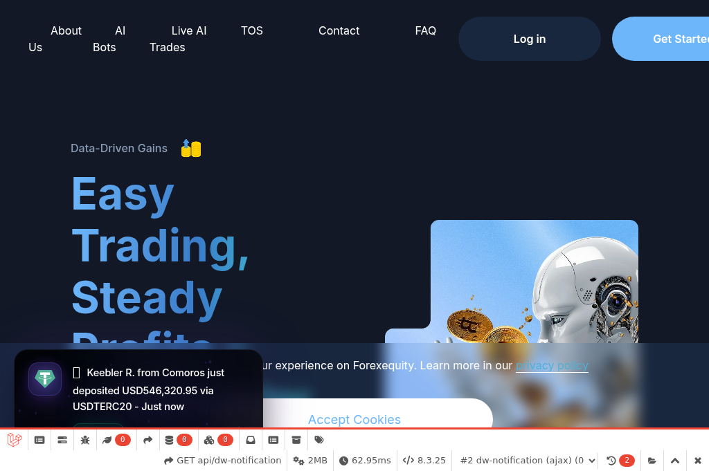 Screenshot of forexequity.online