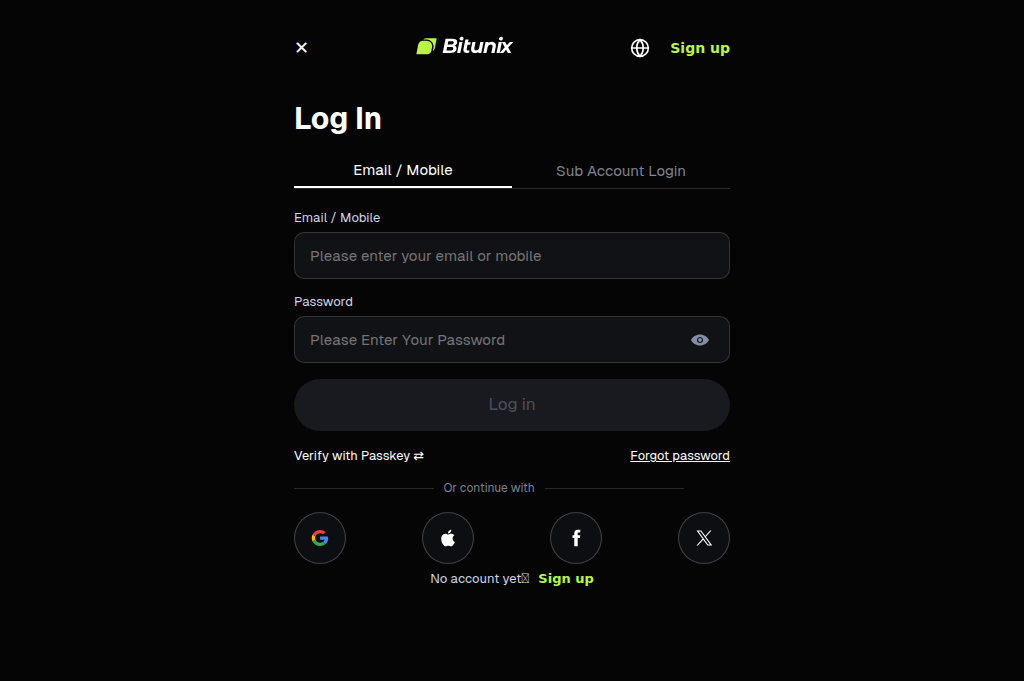 Screenshot of bitunix-portal.at