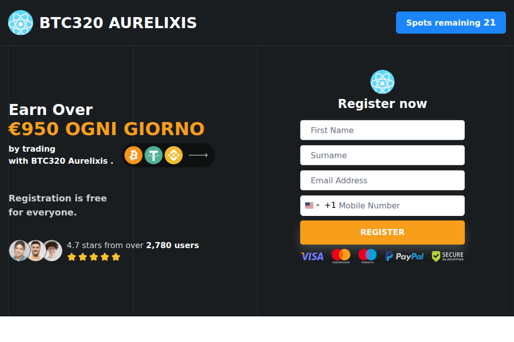 Screenshot of btc320-aurelixis.it