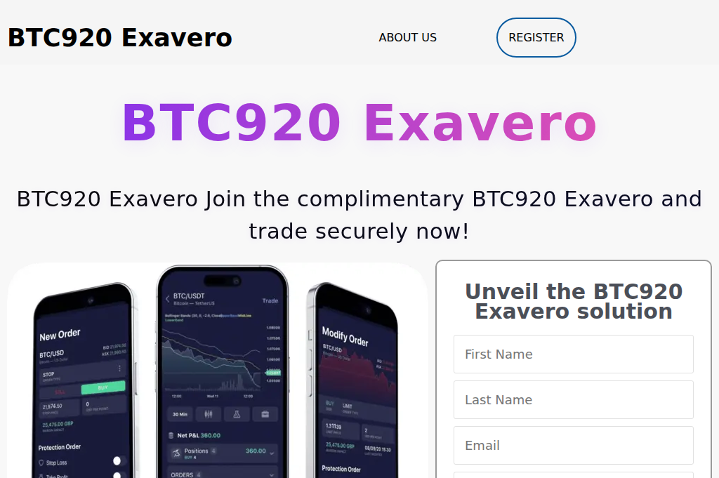 Screenshot of btcexavero.it