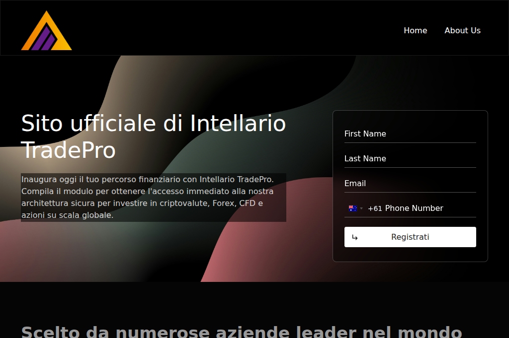 Screenshot of intellariotradepro.it