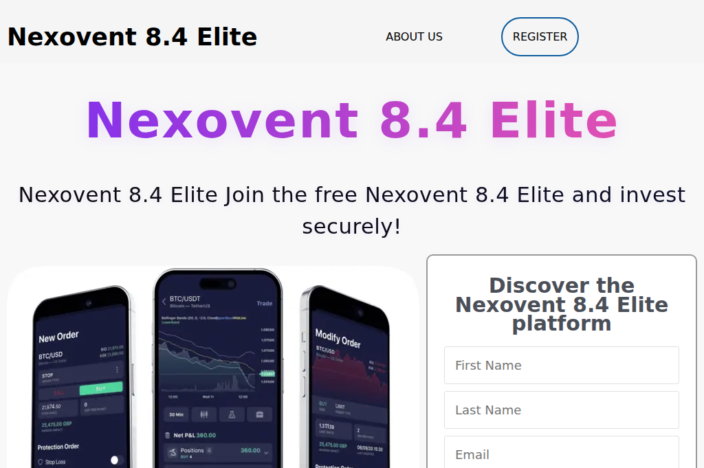 Screenshot of nexoventelite.com
