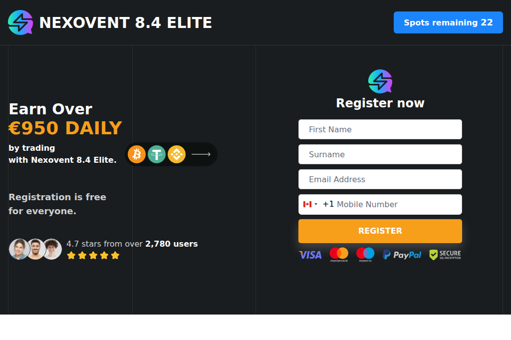 Screenshot of nexovent-84elite.com
