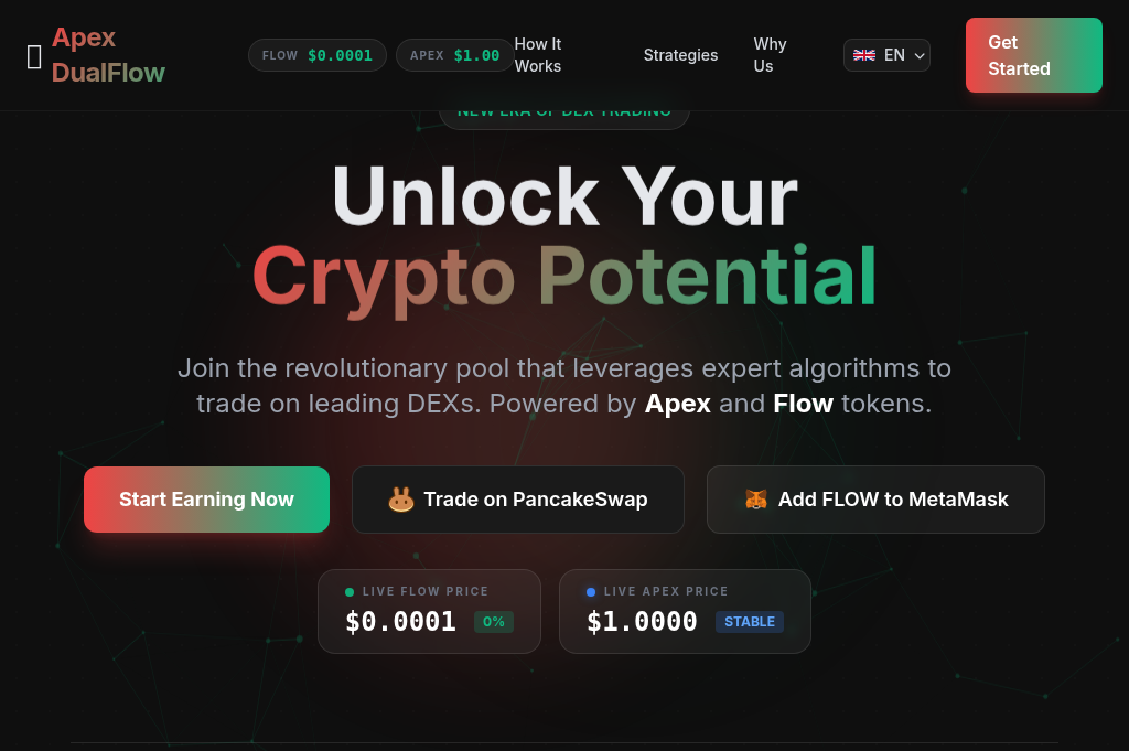 Screenshot of apexdualflow.com