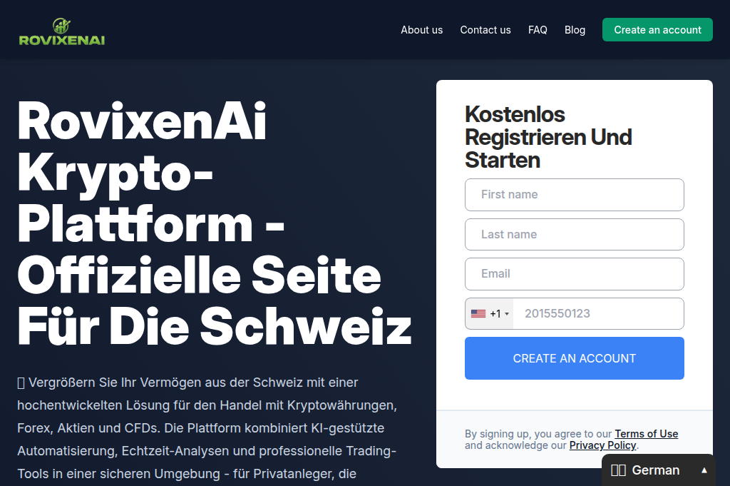 Screenshot of rovixen-ai-crypto.com