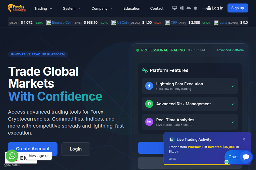 Screenshot of fundexastracapital.com