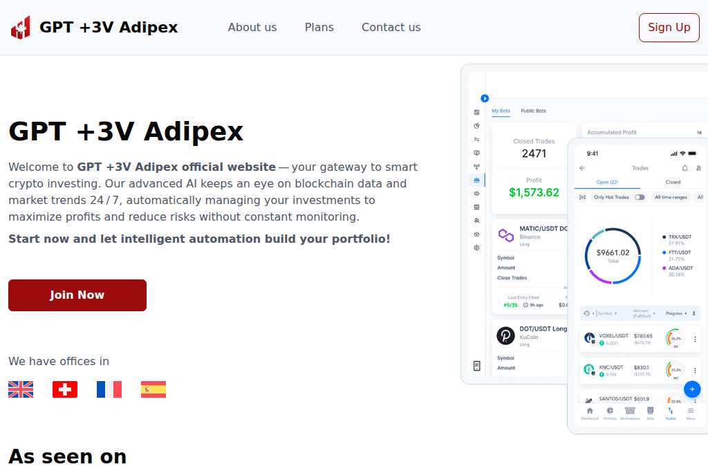 Screenshot of gpt3vadipexofficial.com