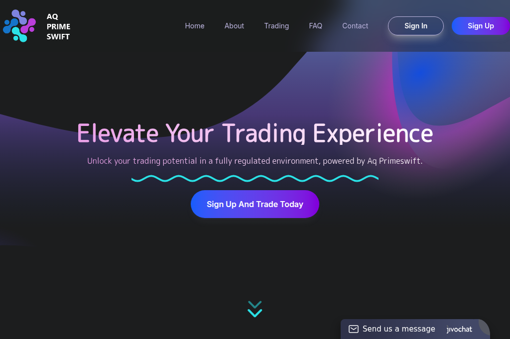 Screenshot of aqprimeswift.online