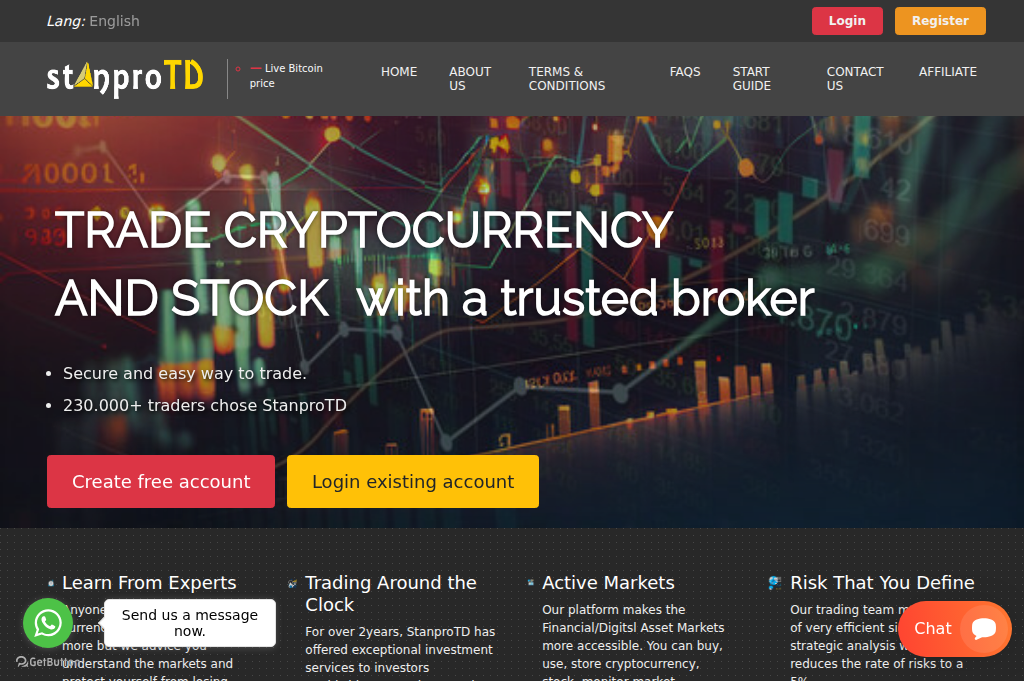 Screenshot of standardsprotd.com