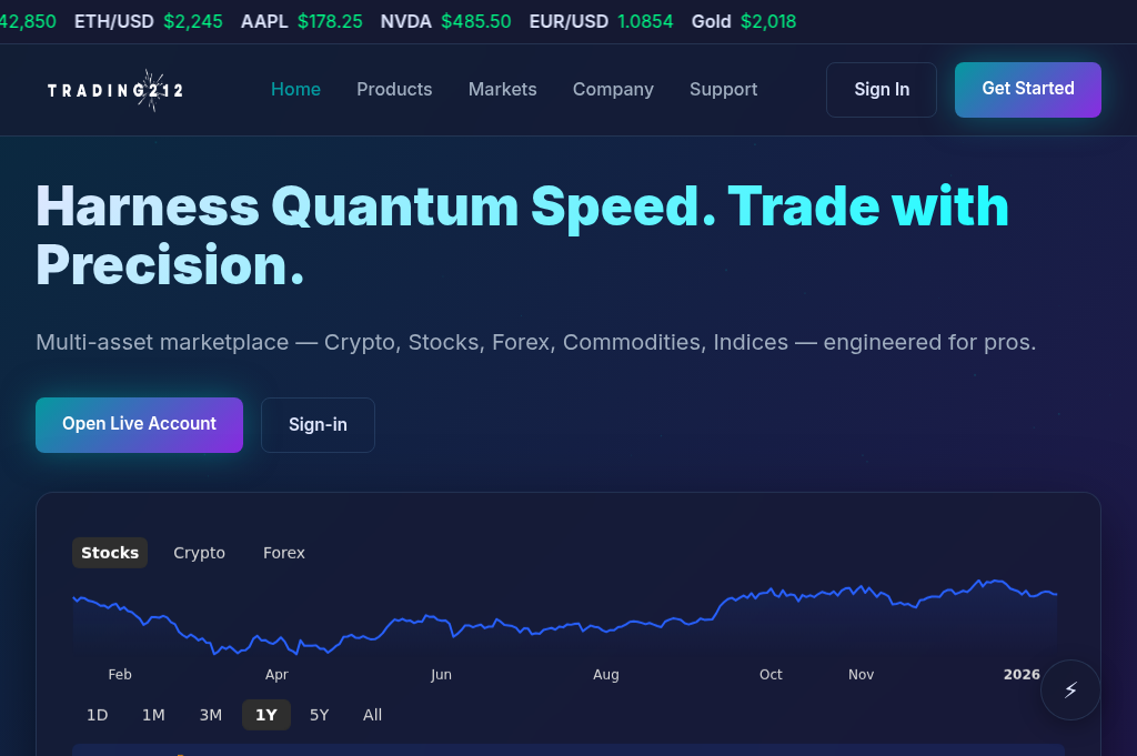 Screenshot of trading212stock.com