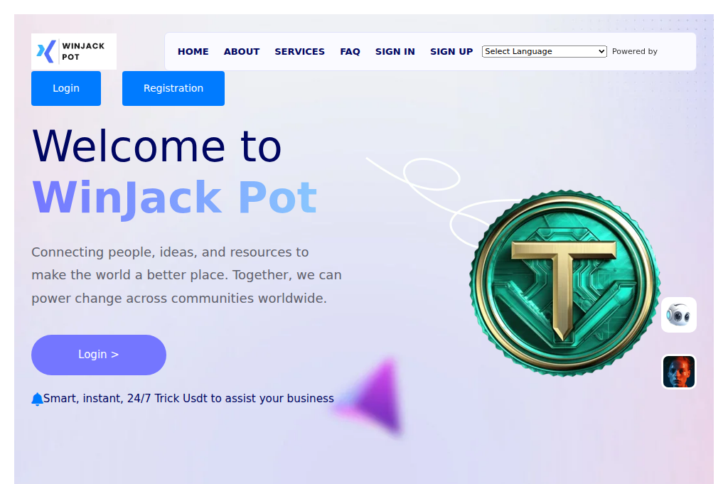 Screenshot of winjackpot.pro